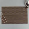 Mantel individual de PVC estilo japonés, impermeable y resistente al aceite, aislante para mesa de comedor, con patrón de bambú jacquard, estilo occidental, para hoteles y restaurantes.