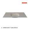 Lavabo Integrado de Cristal Templado con Bordes Delgados, Lavabo Minimalista Moderno, Lavabo Integrado para Exteriores