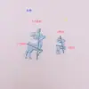 Accesorios para Joyería DIY Ciervo Rosa Brillante de Navidad Emparejado con Lazo Accesorios Hechos a Mano para el Cabello de Niños Caja de Regalo Materiales Decorativos