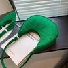 Bolso Nuevo de Color Sólido para Mujer, Bolso de Hombro a la Moda con Estampado de Piedra, Bolso de Mano, Bolso de Fieltro, Nuevo Modelo al por Mayor