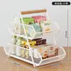 Caja de Almacenamiento para Snacks, Cesta de Almacenamiento Doméstica Multicapa, Estante de Almacenamiento de Escritorio, Bandeja de Frutas para Almacenamiento en Mesa de Cocina, Encimera de Sala de Estar