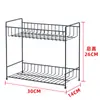 Estante de Almacenamiento de Cocina Multifuncional de Hierro Transfronterizo para Hogar Apartamento Pequeño Estante para Botellas de Condimentos Estante de Almacenamiento Multicapa Estante para Tazas de Té Tazones