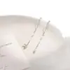 Pendientes Largos de Borla Plateada, Frescos y Minimalistas para Mujer, Diseño Único, Simples y Versátiles, Pendientes Elegantes