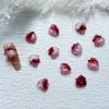 Net Red Ice transparente florescendo Sansheng rosa unhas jóias atacado doce orelha pregos acessórios luminosas decorações de unhas