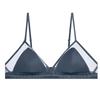 [Procesamiento y Personalización] Ropa Interior de Seda Triángulo Satinado Lencería Francesa de Moda Lujo Accesible Ropa Interior de Seda de Morera Sujetador