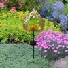 Luz Ambiente LED de Ferro Forjado Estilo Europeu Alimentada por Energia Solar Plug-in Exterior à Prova d'Água Decorativa para Gramado Jardim Pátio