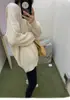 En Stock Nuevo Otoño Holgado de Moda Top Estilo Coreano Ins Sudadera con Capucha de Punto Moda para Mujer