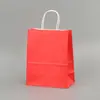 Sacos de Papel Kraft Artesanais em Pequenas Quantidades, Sacos de Embalagem para Catering, Sacos para Levar, Sacos de Presente de Papel Kraft para Festas