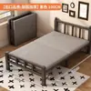 Cama Plegable para Uso Doméstico, Cama Individual, Cama Sencilla para Siesta, Portátil, Cama Extra para Dormitorio de Adultos de 1.0m, Doble Tablero Duro Marco de Hierro