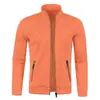 Suéter Largo de Otoño e Invierno para Hombre con Cremallera Mangas Terciopelo Delgado Moderno Top Chaqueta Suéter Talla Extra Hombre