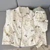 2026 Nuevo Set de Dos Piezas para Niñas Popular de Algodón Nube Dulce Pijama de Manga Larga y Pantalón Largo Ropa para el Hogar