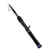 Nova vara de pesca telescópica 35cm Luya cabo de pistola cabo reto boca oblíqua Vara de pesca preta boca de cavalo Vara ML vara ajustável para arremesso longo