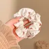 Elástico de Cabelo Estilo Coreano, Scrunchie Grande, Cordão de Cabelo, Laço, Acessório de Cabelo Delicado e Elegante, Ornamento de Cabelo de Bolinhas de Alta Qualidade