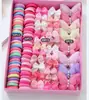 [Venta Caliente Transfronteriza] Gomas de Pelo Pequeñas de Colores 202 Piezas de Niña Color Caramelo Sin Costuras Pasadores para el Cabello