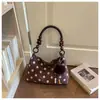 Nova bolsa de mão fofa estilo casual de férias, série de bolinhas, bolsa de ombro, bolsa transversal, bolsa de grande capacidade para o dia a dia