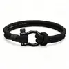 Pulsera de Moda Transfronteriza Europea y Americana Brazalete Tejido para Hombres Cierre de Acero Inoxidable Cuerda Roja de Mano para Pareja Joyería para Estudiantes