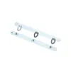 Fábrica Produce Broches de Acero Inoxidable Blancos de Tres Botones, Broches Metálicos para Ropa Moldeadora, Broches Galvanizados de Acero al Manganeso
