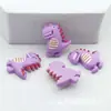 Acessórios de resina de dinossauro fofo de desenho animado fosco diy cola de creme capa de celular adesivos de geladeira acessórios de cabelo atacado