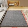 Tapete de puerta antideslizante de lino gris, alfombra lavable y juego de tapetes para puerta de entrada, baño y cocina, decoración del hogar