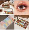 Paleta de sombras de ojos de color maestro a juego suministro directo de fábrica color mate nacarado - súper pigmentación sin caída de polvo maquillaje a prueba de agua y sudor herramienta de maquillaje de belleza portátil con ventosa magnética sombra de ojos