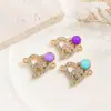 Colgante Corazón de Trébol Doble para DIY, Collar, Pulsera, Dijes, Accesorios de Joyería, Venta Directa de Fábrica, Lote Mixto Disponible para Transfronterizo