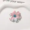 Adornos de Flores Acrílicas Franceses de Gradiente de Dos Tonos para Iris Parches Accesorios para Aretes DIY Accesorios para Llaveros