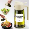 Frasco Borrifador de Óleo Individual de 470ml, Garrafa de Óleo de Vidro Doméstica de Cozinha 2 em 1, Duplo Uso para Borrifar e Despejar, à Prova de Vazamentos