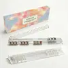 Novo régua de empurrar onda antiderrapante transfronteiriça da Amazon multi-colorida dois-em-um suporte de mahjong conjunto em caixa colorida régua de empurrar dopamina