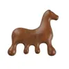 Peine Masajeador Pequeño de Sándalo Natural con Exquisito Grabado de Caballo del Zodiaco, Set de Regalo con Caja y Logo para Masaje de Relajación de Meridianos y Puntos de Acupuntura