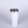 Taza de Coche Portátil para Almacenamiento en Frío al Aire Libre Transfronteriza con Asa, Taza de Agua para Oficina en Casa, Taza Aislada de Doble Pared de Acero Inoxidable 304
