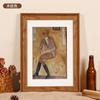 Conjunto de Porta-Retratos Quadrados de Madeira Maciça Mesa Pendurar na Parede Ornamento para Foto Moldura Artesanato e Pintura Moldura para Foto Decorativa