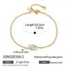 Wanxing Estilo Europeu e Americano Ouro 18K Aço Inoxidável Zircônia Branca Múltiplos Designs Pulseira Ajustável Extensível para Mulheres Atacado Transfronteiriço