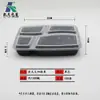 Kaitian caja de almuerzo desechable redonda de 1000 ml caja de embalaje para llevar caja de embalaje para llevar dos tres cuatro cinco