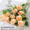 Simulação Rosa Dia dos Namorados Buquê de Plástico Decoração de Casa Flor Falsa Sala de Estar Mesa de Jantar Flor Organizar Decoração de Flores Secas