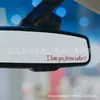 Comercio Exterior Ilu Conduce Seguro Conducción Segura Impermeable Vinilo Pegatina para Coche Universal para Coche Espejo Retrovisor Pegatina Decorativa