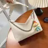 Bolsa Feminina 2025 Verão Nova Moda Simples Tendência Estilo Estrangeiro Nicho Casual Fashionável Bolsa a Tiracolo Bolsa de Ombro