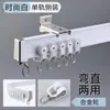 Trilho de Cortina Espessado Trilho Curvo Haste de Cortina para Janela de Canto em U Trilho Deslizante com Polia Curva Montagem no Teto Trilho Simples/Duplo Outros