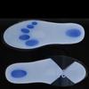 Palmilha de Silicone Macia Almofada de Palma Inteira Almofada de Suporte para os Pés Elástica Absorção de Choque Redutora de Pressão Respirável Palmilha de Massagem para os Pés