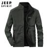 JEEP SPIRIT outono 2021 nova jaqueta masculina com gola alta casual solta dupla face masculina 0928