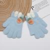 Guantes Nuevos para Bebé Invierno Cálidos Lindos de Dedos Completos Tejidos de Alta Elasticidad Cómodos para Niños y Niñas