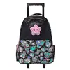 Mochila Escolar con Carrito Australiana de Gran Capacidad, Diseño de Dibujos Animados, Mochila con Ruedas para Estudiantes de Primaria y Secundaria