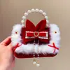 Bolsa para Niños Bolsa para Mujer Lindo Oso 2025 Nuevo Año Nuevo Bolsa Cruzada Niñas Bebé Año Nuevo Niñita Bolsa de Princesa
