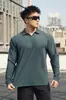 Nueva Camiseta Polo de Entrenamiento para Hombre De Rong Muscle Fitness para Baloncesto, Hermanos, Deportiva, Holgada, Manga Larga, Top para Cabello
