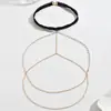 YUE Joyería de cadena para pierna estilo europeo y americano, cadena para pierna de cadena de perlas artificiales blancas sexy, directo del fabricante H0077