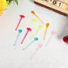 Serie de 10 piezas tenedor de fruta de dibujos animados para el hogar animal lindo señal Bento traje de señal decorativa creativa para bento