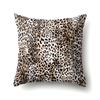 Fronha de poliéster abstrata moderna com estampa de leopardo nórdico, decoração de carro, estampa de casa, fronha de cintura QTH2