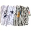 Ropa Casual de Calle Barata para Hombre Camiseta de Algodón de Manga Corta para Verano Camiseta de Manga Media Estampada Holgada Talla Grande para Hombre