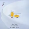 Pu Zuojiu Sin Desvanecimiento Oro Arena Accesorios DIY Patrón de Nube Propicia Cuentas Espaciadoras Cuentas de Copo de Nieve Accesorios para Pulseras de Cuentas Sueltas para Mujeres