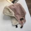 Gorro Lei Feng de gamuza autorretenible para mujer, otoño e invierno, combina con todo, grueso, con protección para las orejas, gorra de aviador, invierno, ciclismo, esquí, sombrero cálido