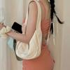Traje de baño conservador de estilo coreano para vacaciones en aguas termales con falda inclinada sencilla y dulce para chicas transfronterizas.